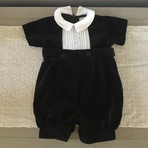 Florence Eisman baby velour tuxedo